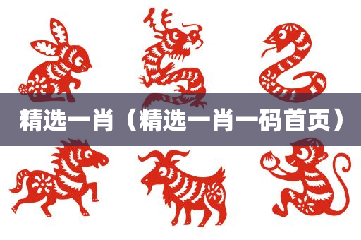 精选一肖（精选一肖一码首页）