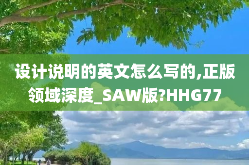 设计说明的英文怎么写的,正版领域深度_SAW版?HHG77