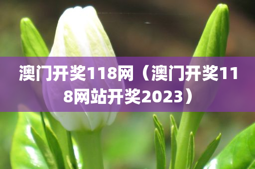 澳门开奖118网（澳门开奖118网站开奖2023）