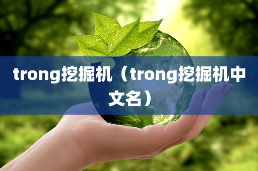 trong挖掘机（trong挖掘机中文名）