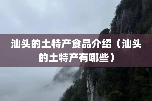 汕头的土特产食品介绍（汕头的土特产有哪些）