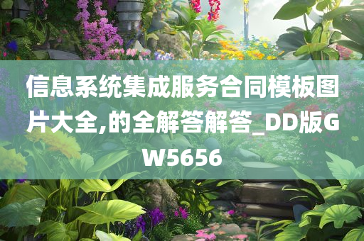 信息系统集成服务合同模板图片大全,的全解答解答_DD版GW5656