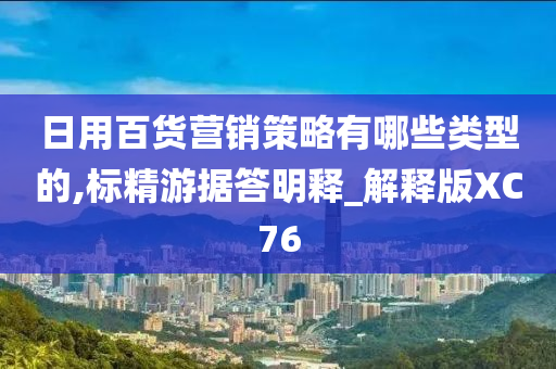 日用百货营销策略有哪些类型的,标精游据答明释_解释版XC76