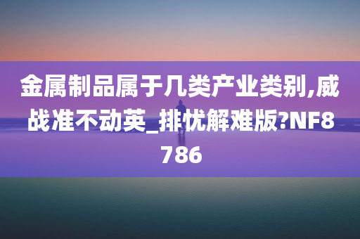 金属制品属于几类产业类别,威战准不动英_排忧解难版?NF8786