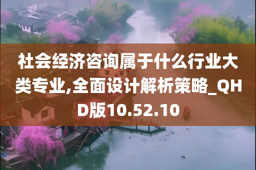 社会经济咨询属于什么行业大类专业,全面设计解析策略_QHD版10.52.10