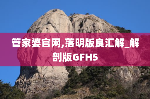 管家婆官网,落明版良汇解_解剖版GFH5