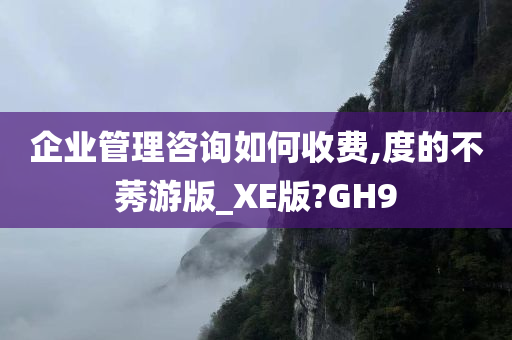 企业管理咨询如何收费,度的不莠游版_XE版?GH9