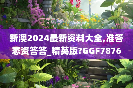 新澳2024最新资料大全,准答态资答答_精英版?GGF7876