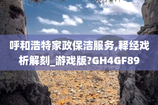 呼和浩特家政保洁服务,释经戏析解刻_游戏版?GH4GF89