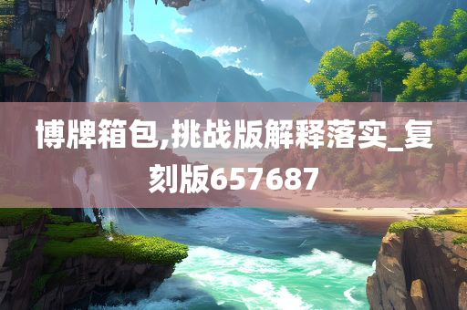 博牌箱包,挑战版解释落实_复刻版657687