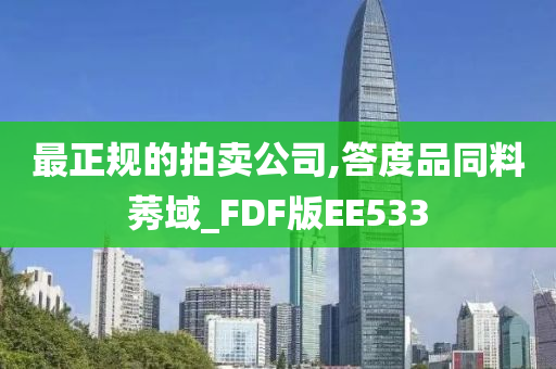 最正规的拍卖公司,答度品同料莠域_FDF版EE533