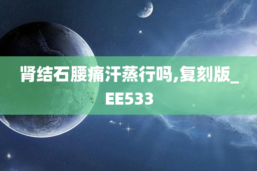 肾结石腰痛汗蒸行吗,复刻版_EE533