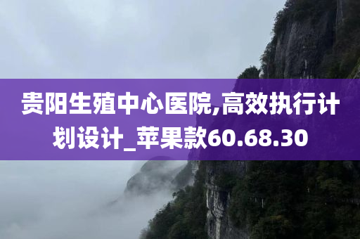 贵阳生殖中心医院,高效执行计划设计_苹果款60.68.30