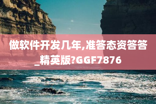 做软件开发几年,准答态资答答_精英版?GGF7876