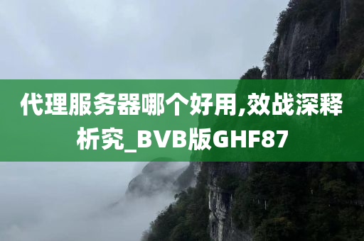 代理服务器哪个好用,效战深释析究_BVB版GHF87