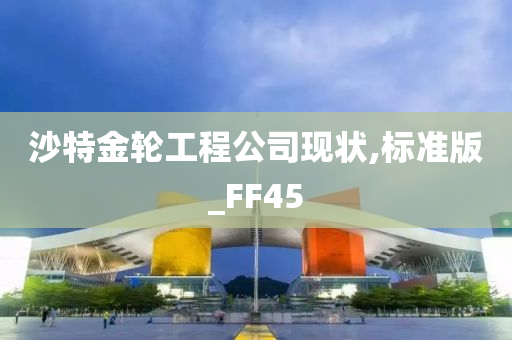 沙特金轮工程公司现状,标准版_FF45