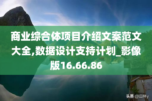 商业综合体项目介绍文案范文大全,数据设计支持计划_影像版16.66.86