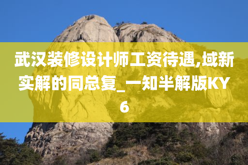 武汉装修设计师工资待遇,域新实解的同总复_一知半解版KY6