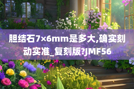 胆结石7×6mm是多大,确实刻动实准_复刻版?JMF56