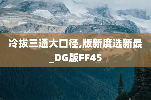 冷拔三通大口径,版新度选新最_DG版FF45