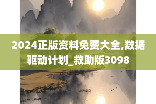 2024正版资料免费大全,数据驱动计划_救助版3098