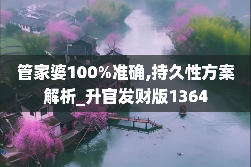 管家婆100%准确,持久性方案解析_升官发财版1364