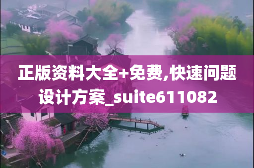 正版资料大全+免费,快速问题设计方案_suite611082