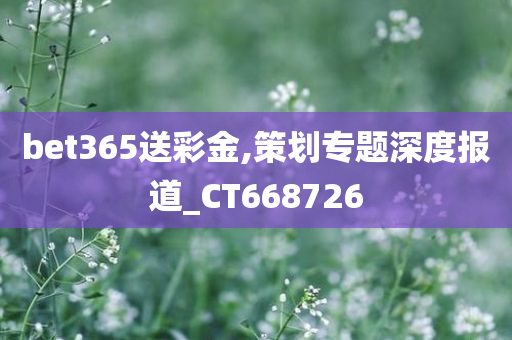 bet365送彩金,策划专题深度报道_CT668726