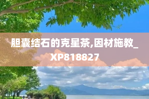 胆囊结石的克星茶,因材施教_XP818827