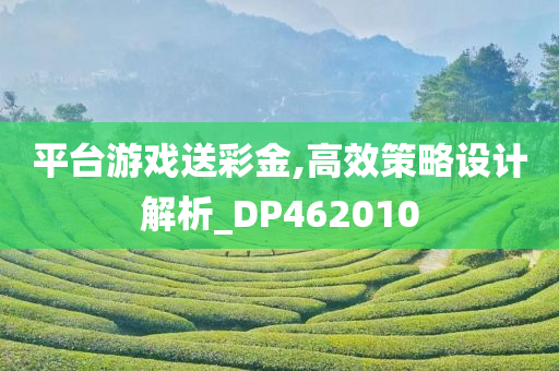 平台游戏送彩金,高效策略设计解析_DP462010