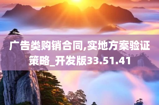 广告类购销合同,实地方案验证策略_开发版33.51.41