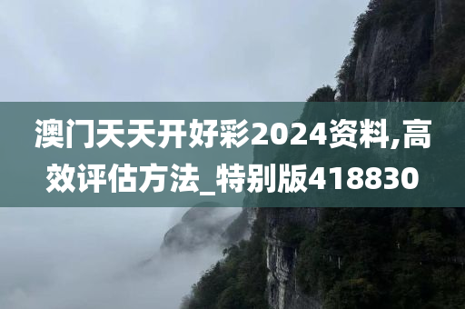 澳门天天开好彩2024资料,高效评估方法_特别版418830