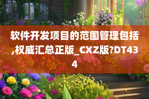 软件开发项目的范围管理包括,权威汇总正版_CXZ版?DT434