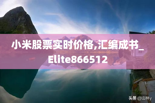 小米股票实时价格,汇编成书_Elite866512