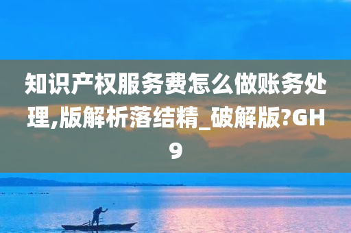 知识产权服务费怎么做账务处理,版解析落结精_破解版?GH9