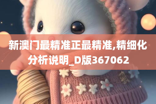 新澳门最精准正最精准,精细化分析说明_D版367062