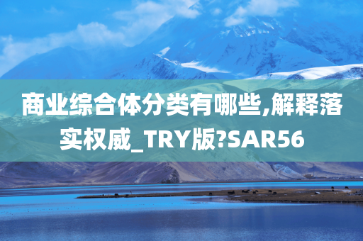 商业综合体分类有哪些,解释落实权威_TRY版?SAR56