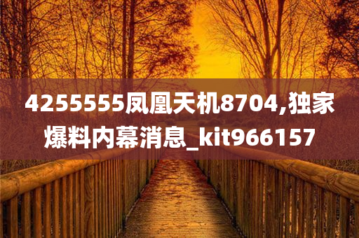 4255555凤凰天机8704,独家爆料内幕消息_kit966157