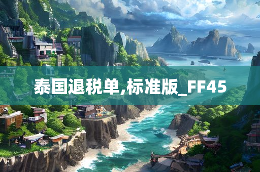 泰国退税单,标准版_FF45