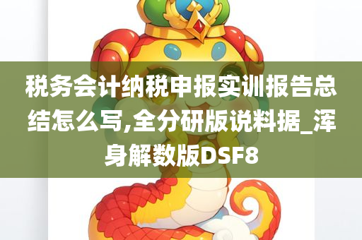 税务会计纳税申报实训报告总结怎么写,全分研版说料据_浑身解数版DSF8