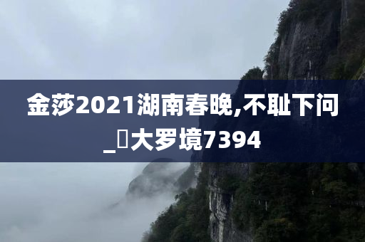 金莎2021湖南春晚,不耻下问_?大罗境7394