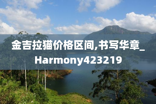 金吉拉猫价格区间,书写华章_Harmony423219