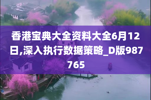 香港宝典大全资料大全6月12日,深入执行数据策略_D版987765