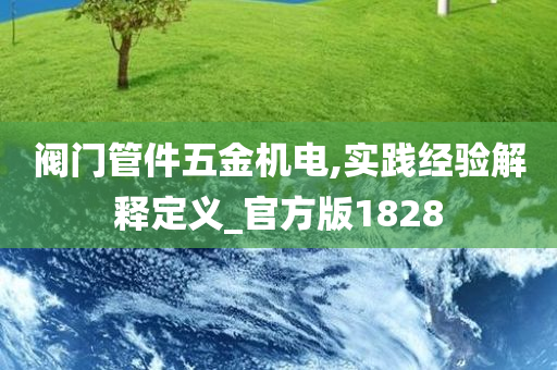 阀门管件五金机电,实践经验解释定义_官方版1828