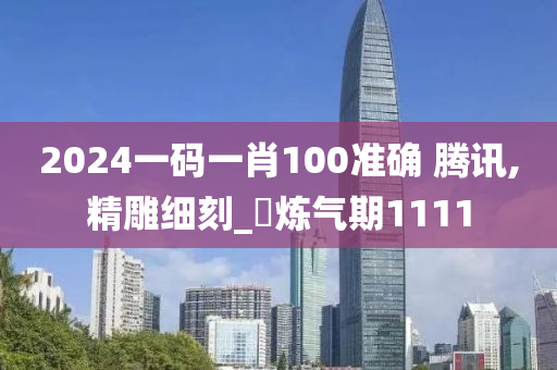 2024一码一肖100准确 腾讯,精雕细刻_?炼气期1111