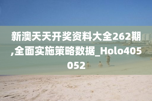 新澳天天开奖资料大全262期,全面实施策略数据_Holo405052