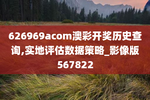 626969acom澳彩开奖历史查询,实地评估数据策略_影像版567822