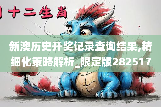 新澳历史开奖记录查询结果,精细化策略解析_限定版282517