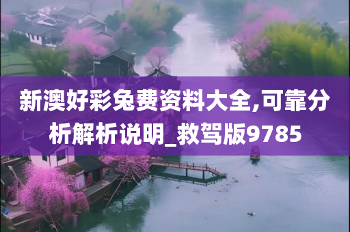 新澳好彩兔费资料大全,可靠分析解析说明_救驾版9785