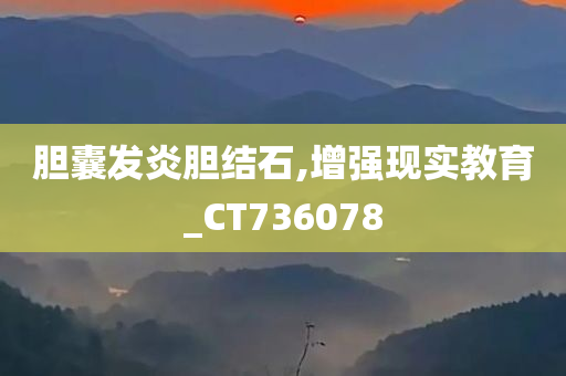 胆囊发炎胆结石,增强现实教育_CT736078